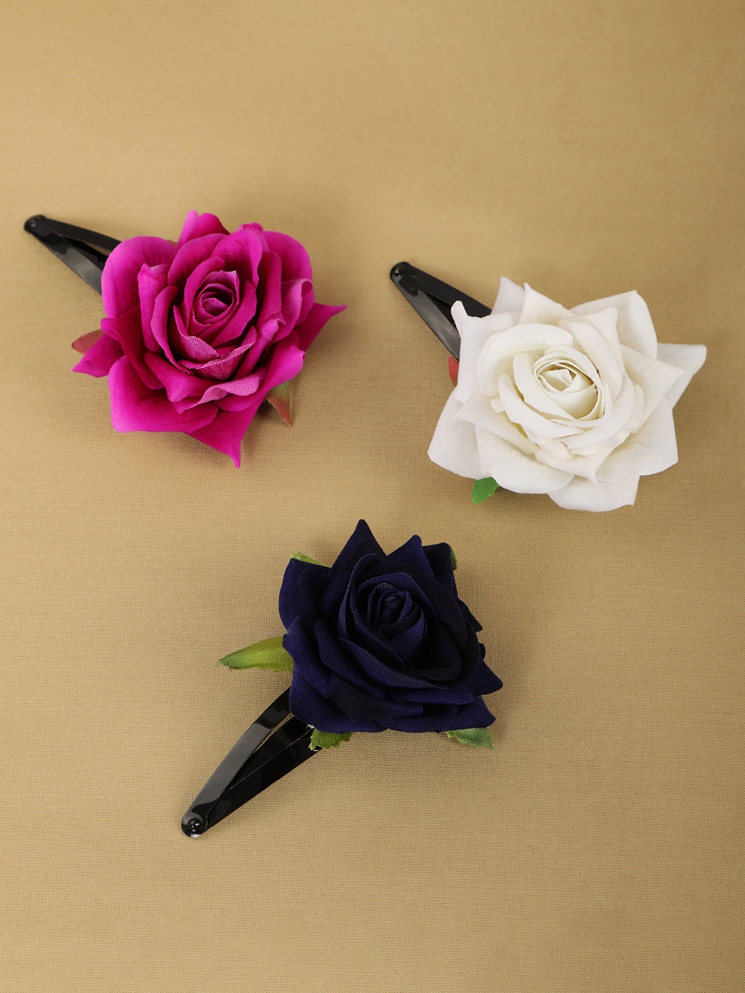 

AccessHer Women Set of 3 Tic Tac Hair Clips, Pink