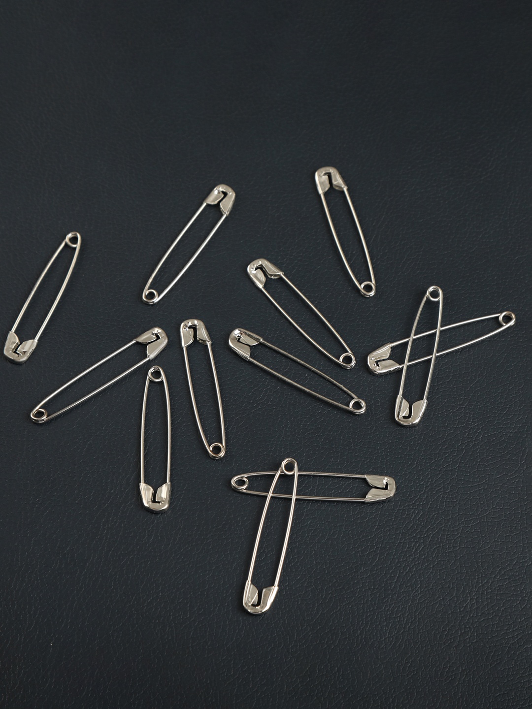 

AccessHer Women Set of 12 Saree Pins, Silver