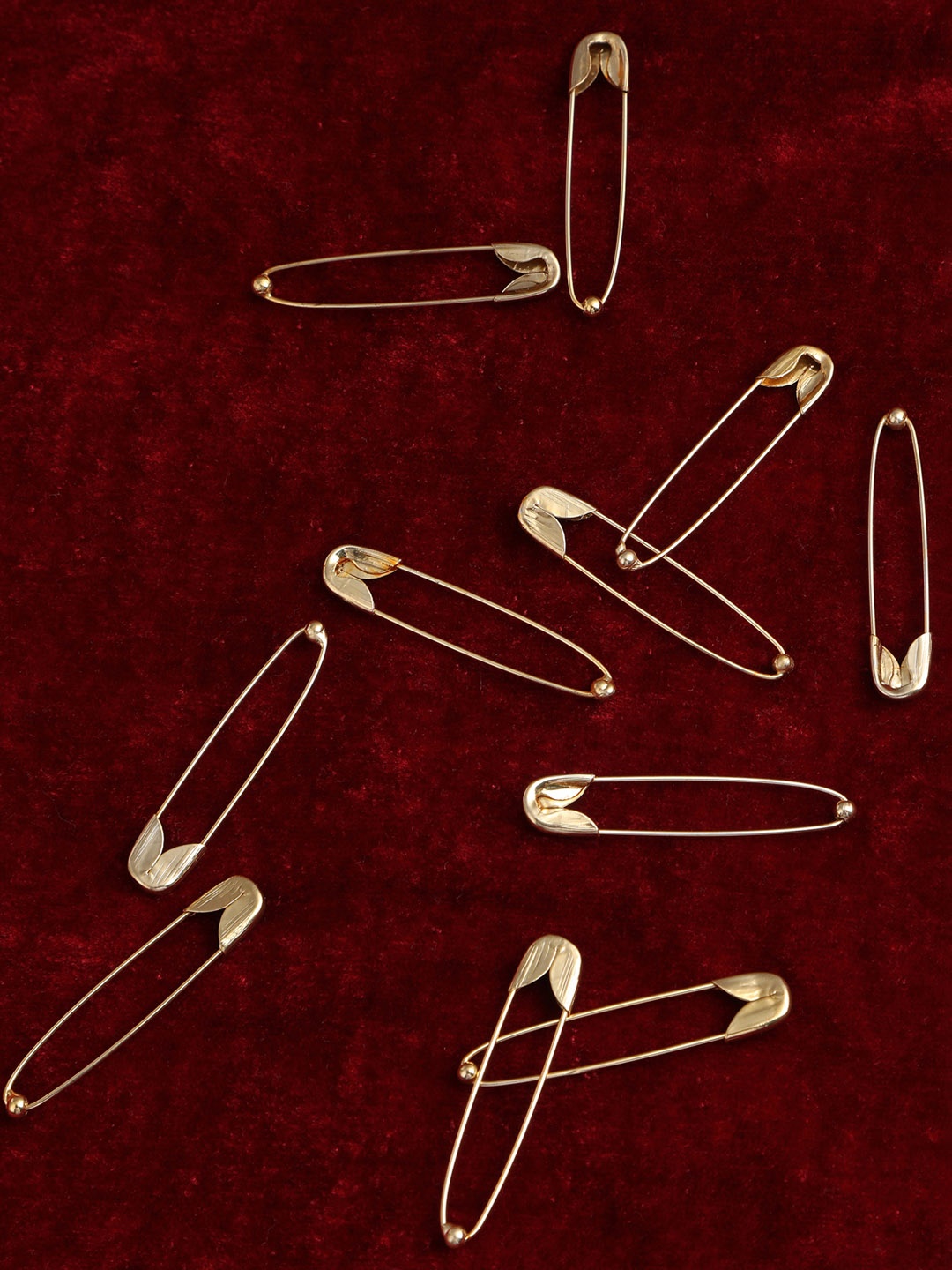 

AccessHer Set of 12 Gold Toned Saree Pins