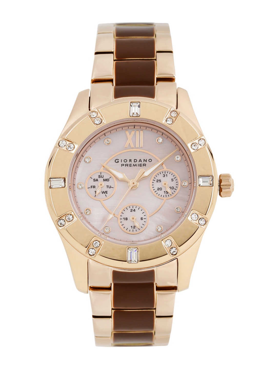 

GIORDANO Premier Women Pearly Pink Dial Watch P2054-55