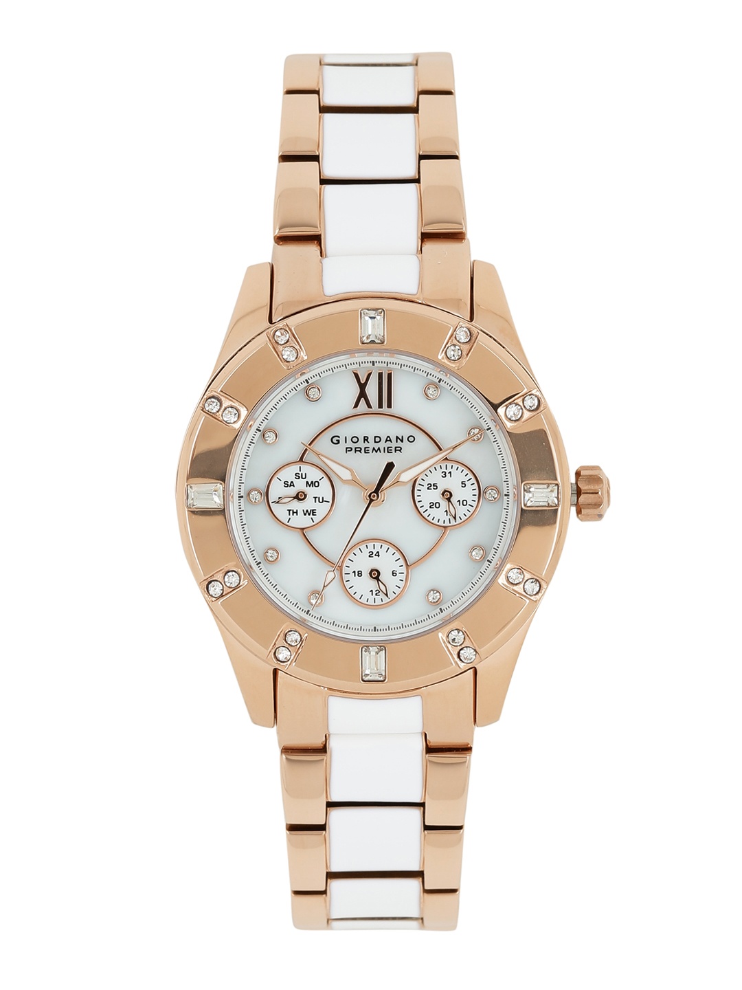 

GIORDANO Premier Women Pearly White Dial Watch P2054-66