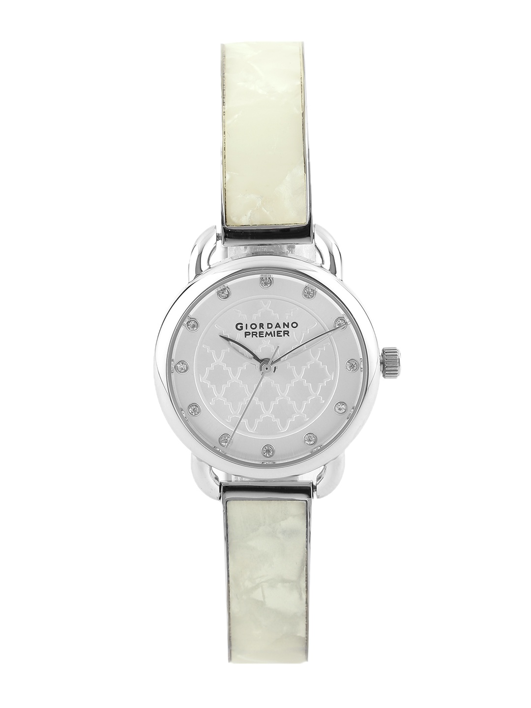 

GIORDANO Women Silver-Toned Textured Dial Watch P2050-11