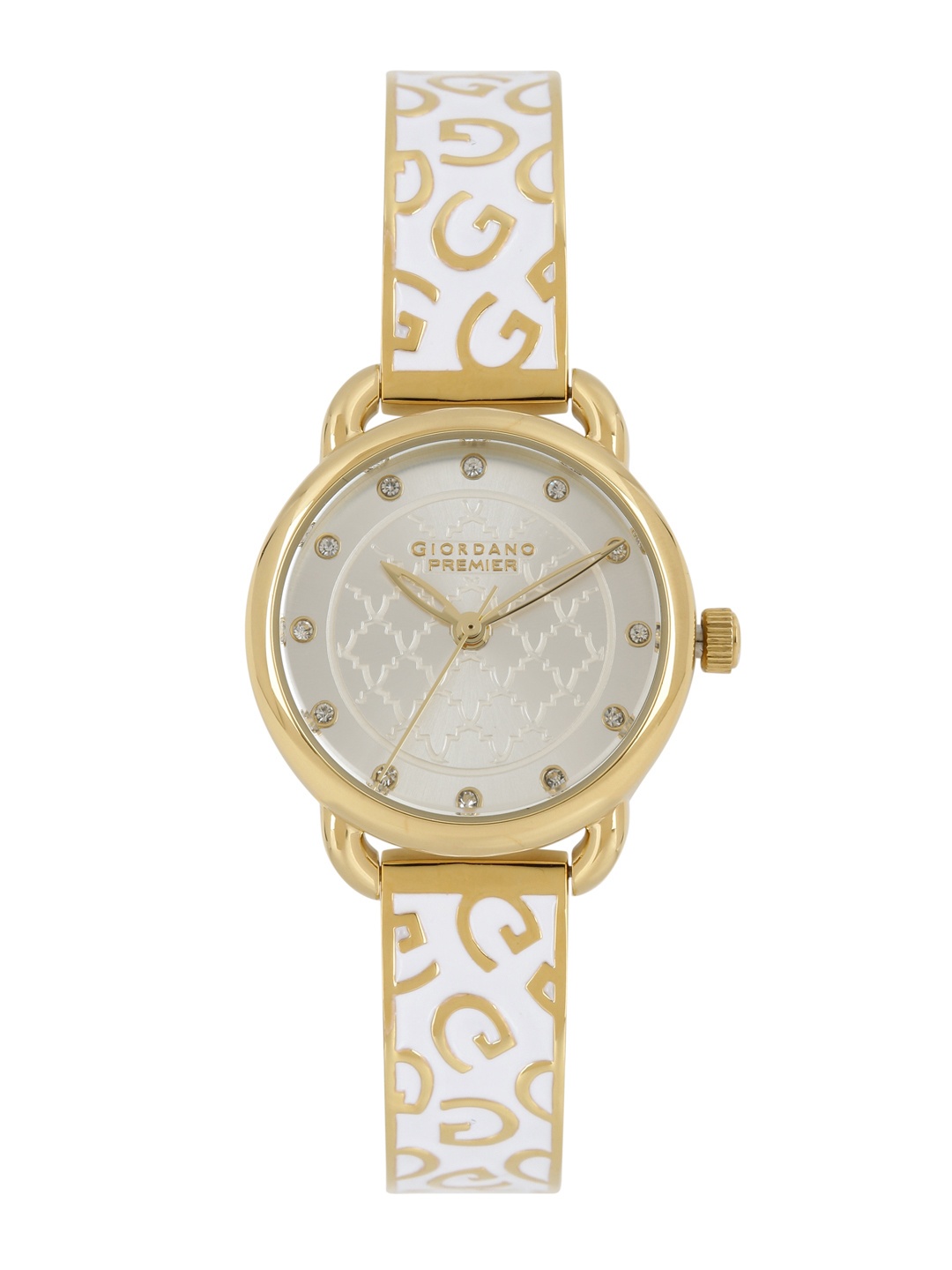

GIORDANO Premier Women Silver-Toned Dial Watch P2050-44