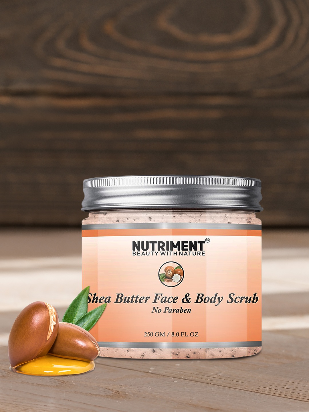 

Nutriment Shea Butter Face & Body Scrub - 250 g, Brown