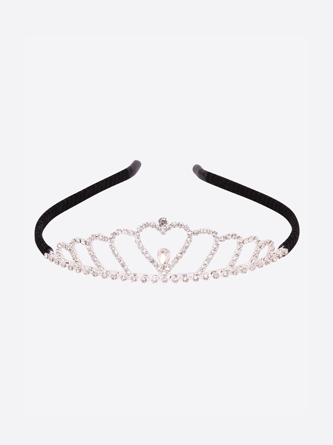 

CUTECUMBER Black Embellished Crown Hairband