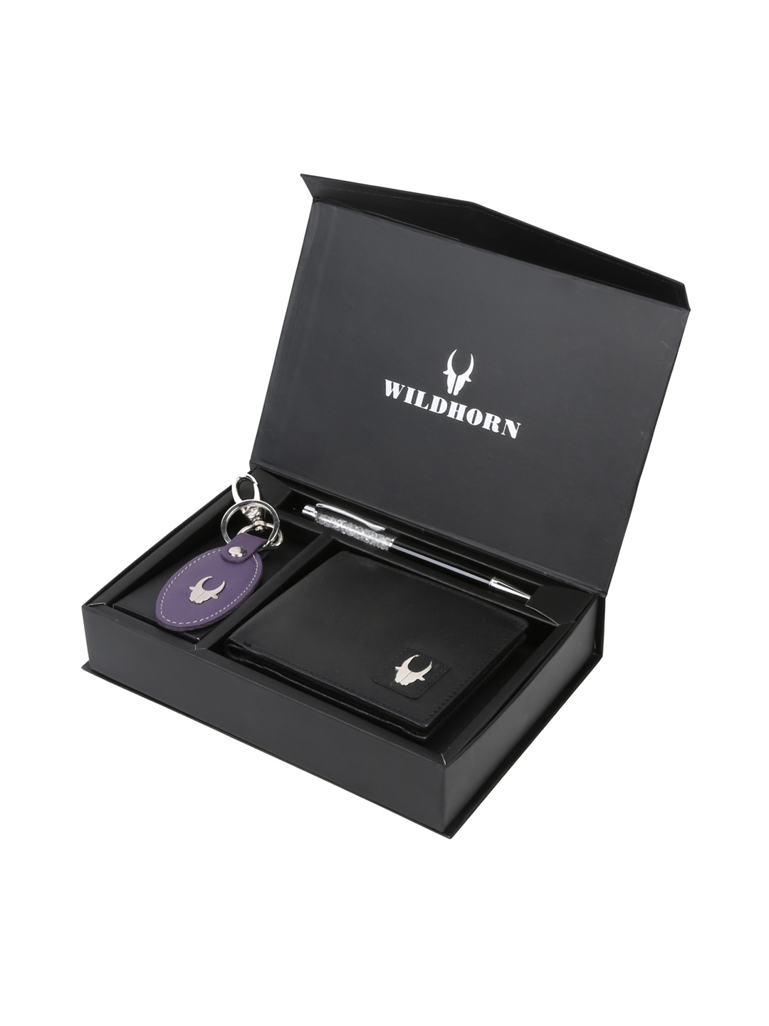 

WildHorn Men Accessory Gift Set, Black