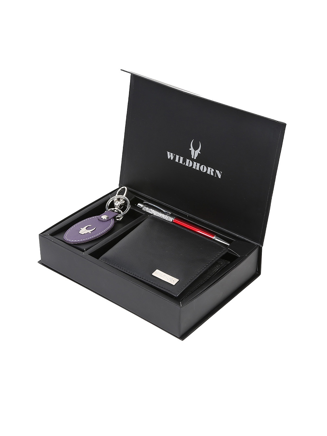 

WildHorn Men Accessory Gift Set, Black