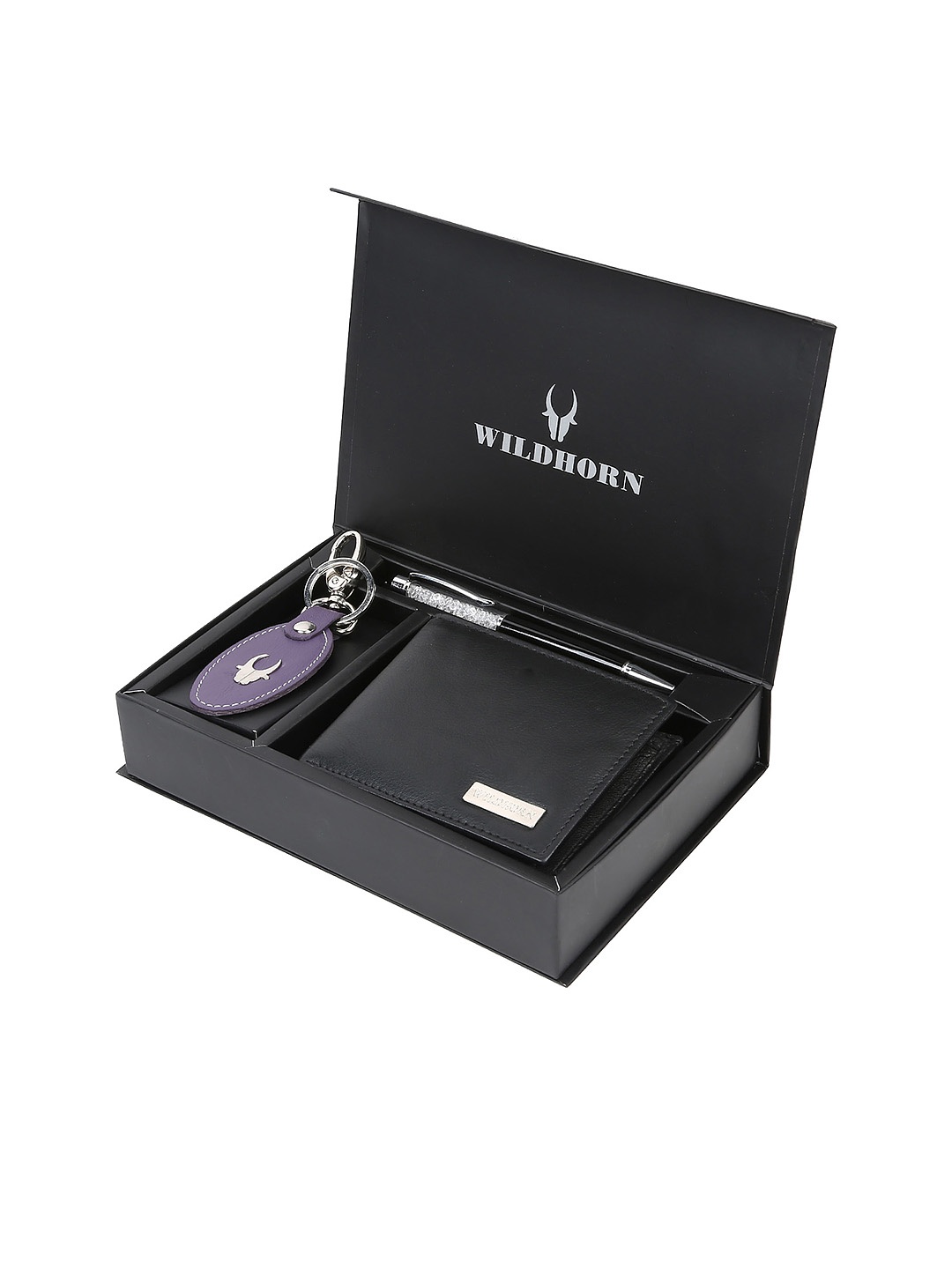 

WildHorn Men Accessory Gift Set, Black