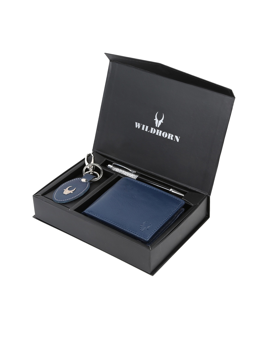 WildHorn Men Accessory Gift Set, Black