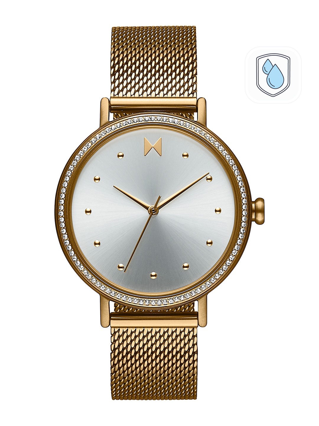 

MVMT Women White Dial & Gold-Plated Bracelet Style Strap Analogue Watch 28000131