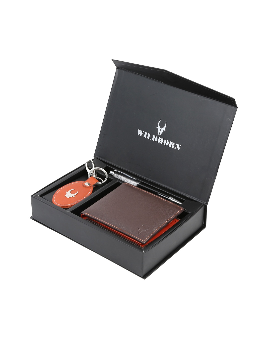WildHorn Men Accessory Gift Set, Black