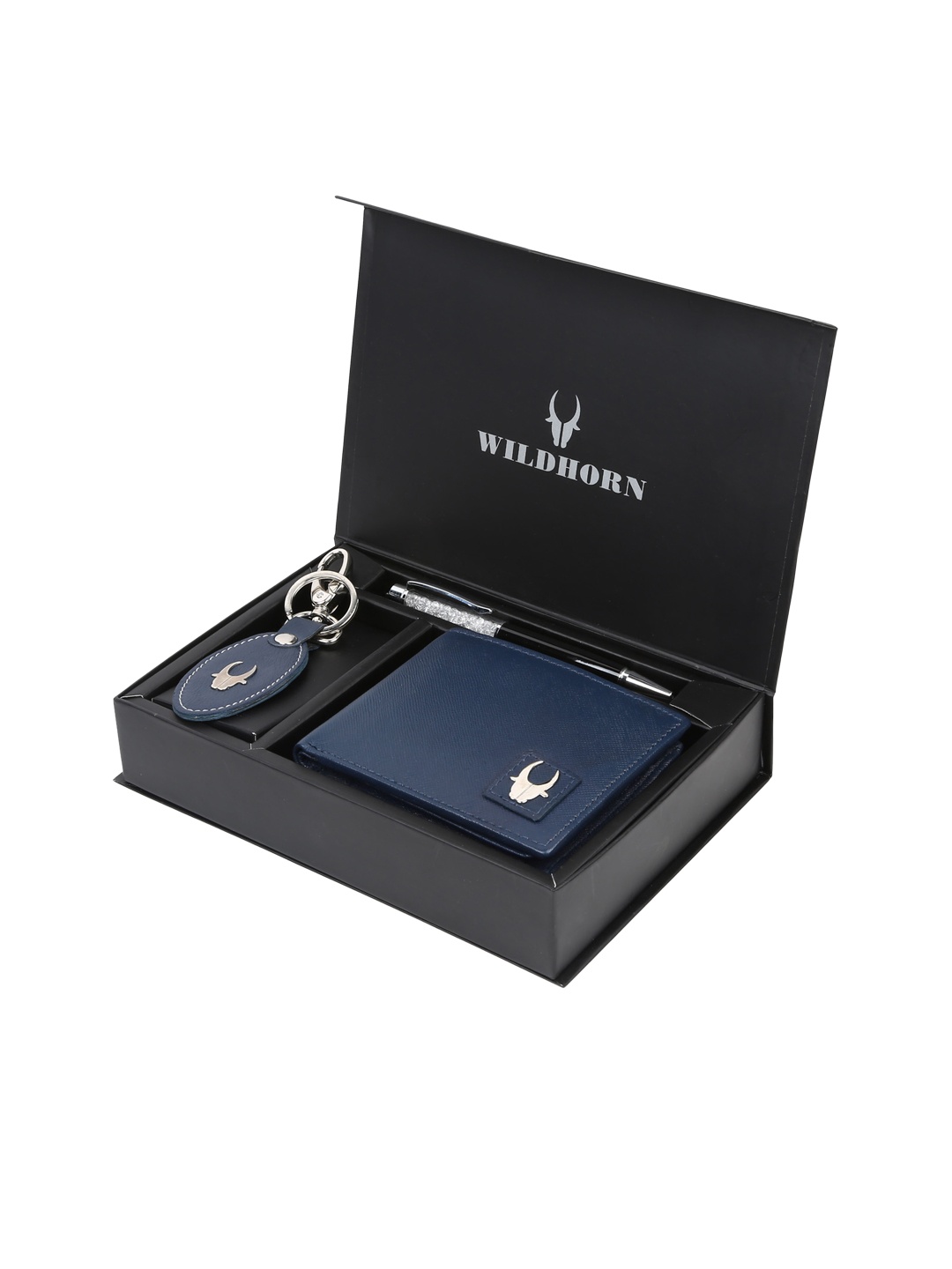 WildHorn Men Accessory Gift Set, Black
