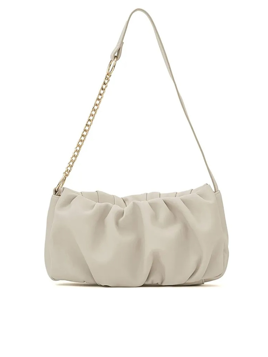 

MIRAGGIO Irene Cream Soft-Gathered Shoulder Bag