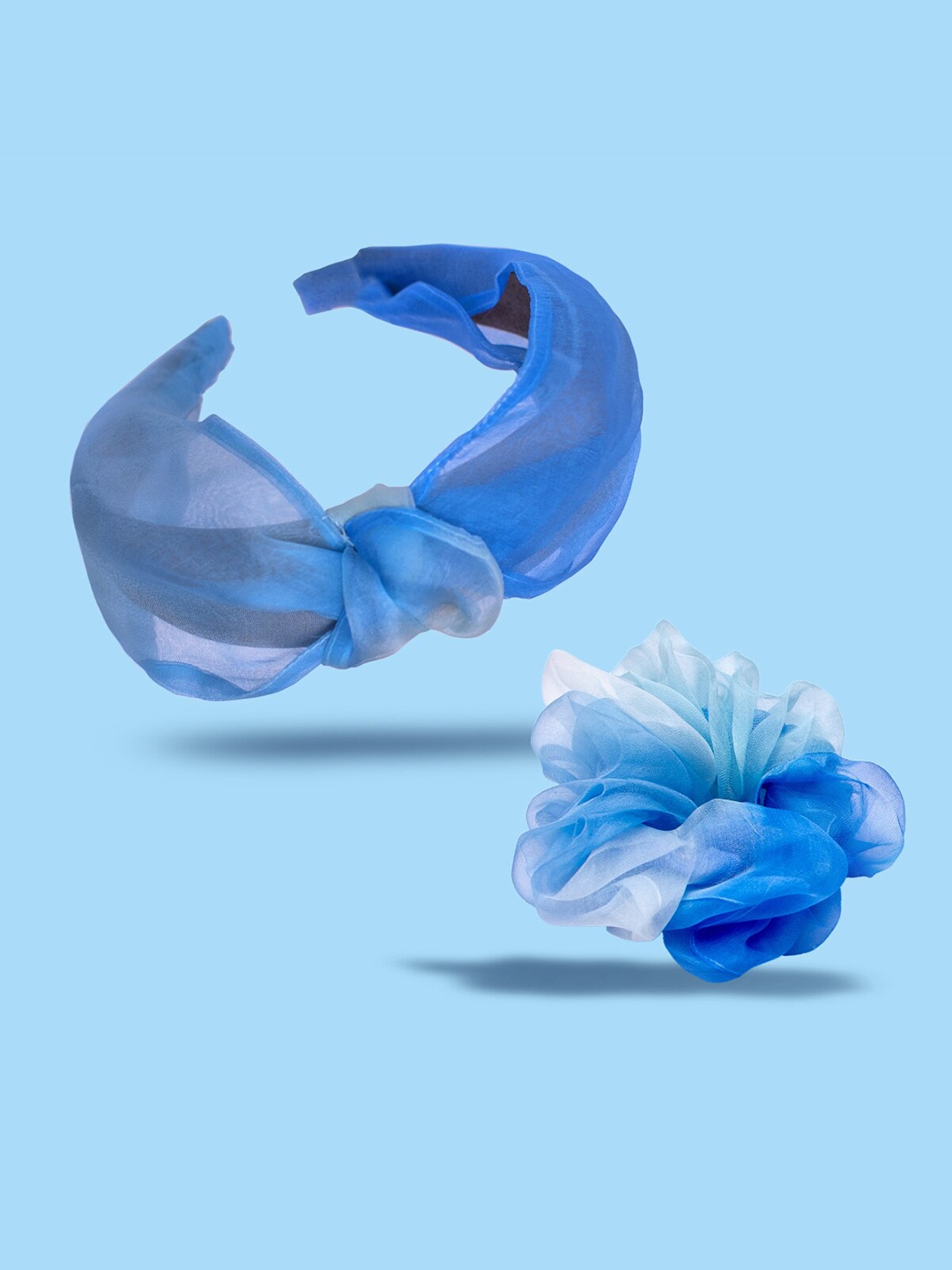 

Hair Drama Company Blue Head Band & Scrunchie