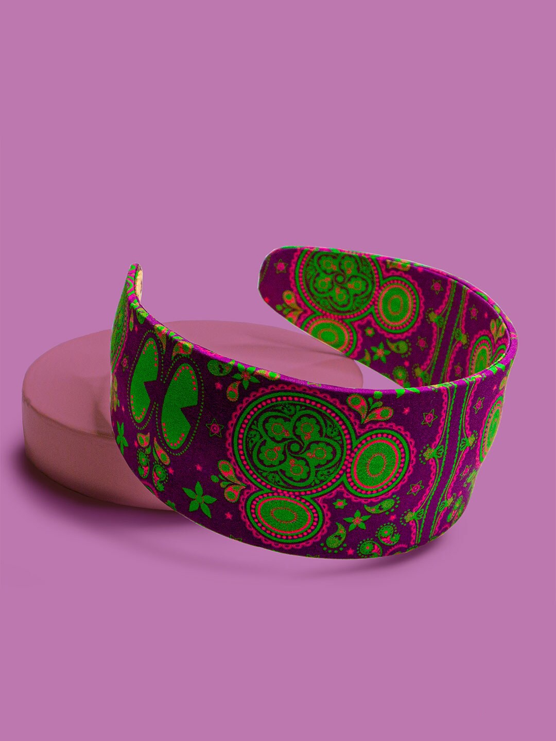 

Hair Drama Company Purple & Green Hdc X Disney Indie Minnie Flat Board Headband