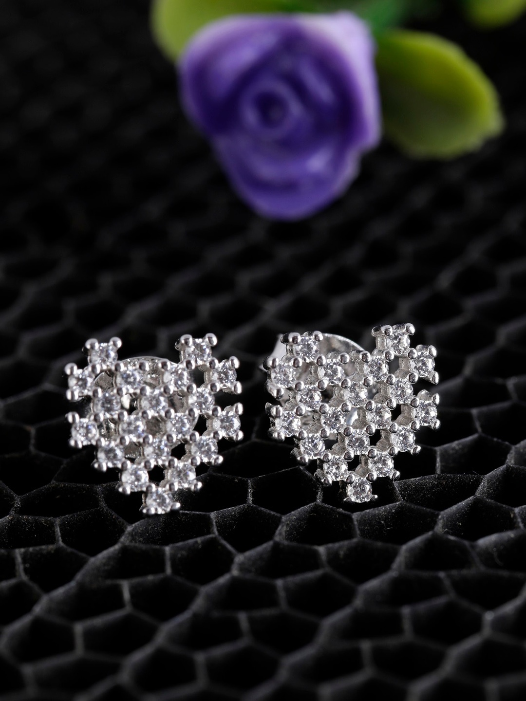 

GIVA 925 Sterling Silver Rhodium Plated Zircon Mini Heart Studs