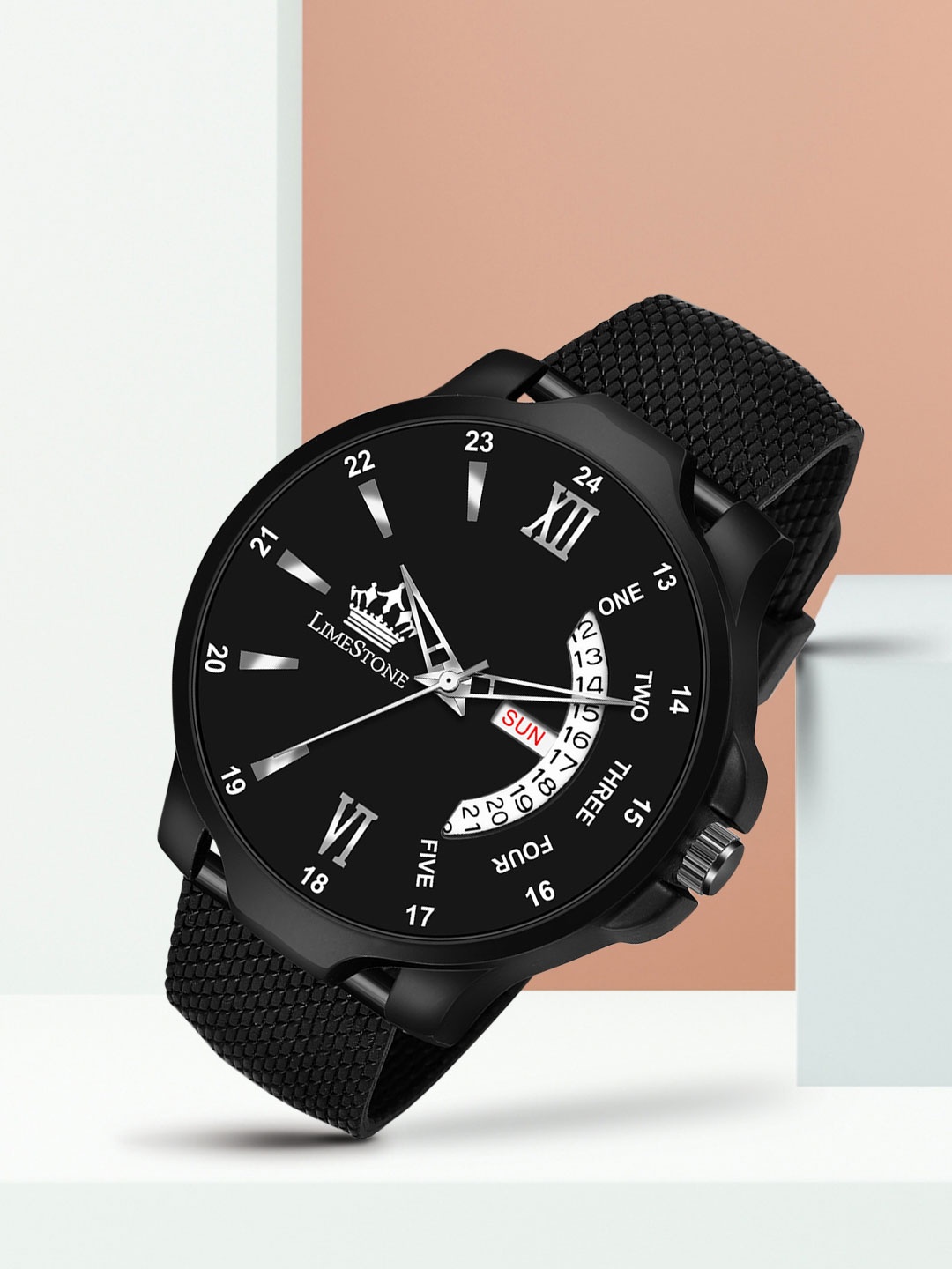 

MONTVITTON Men Black Analogue Watch MV2972