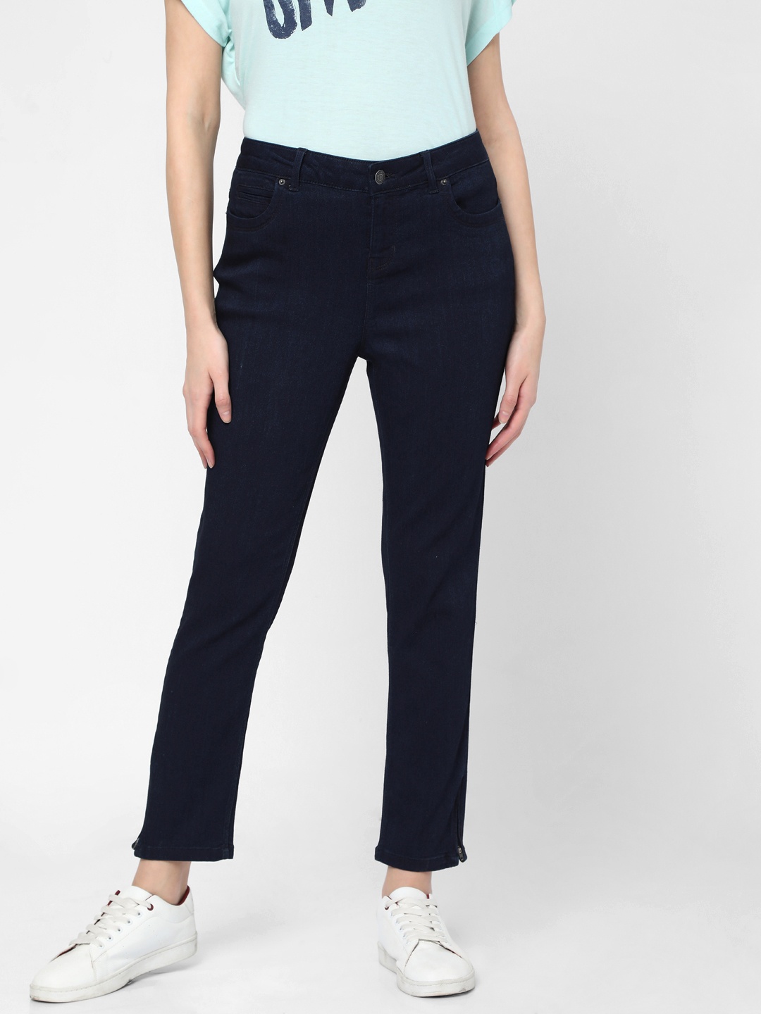 

Vero Moda Women Navy Blue Skinny Fit Mid Rise Clean look Stretchable Jeans