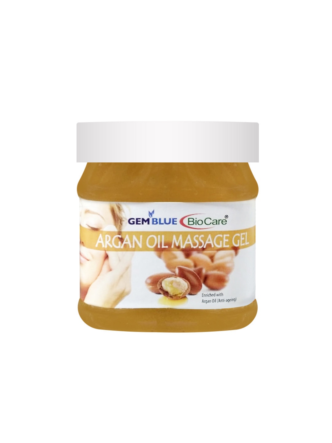 

Gemblue Biocare Argan Oil Massage Gel 500ml, Transparent