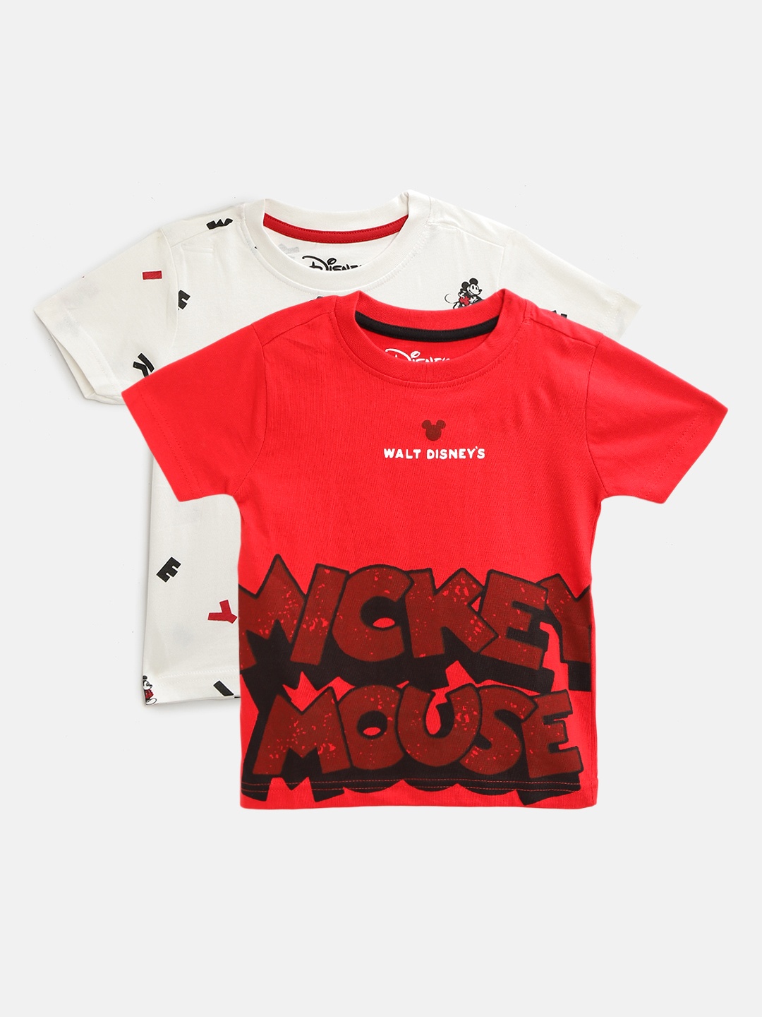 

Colt Boys Pack of 2 Assorted Cotton Printed Round Neck T-shirts