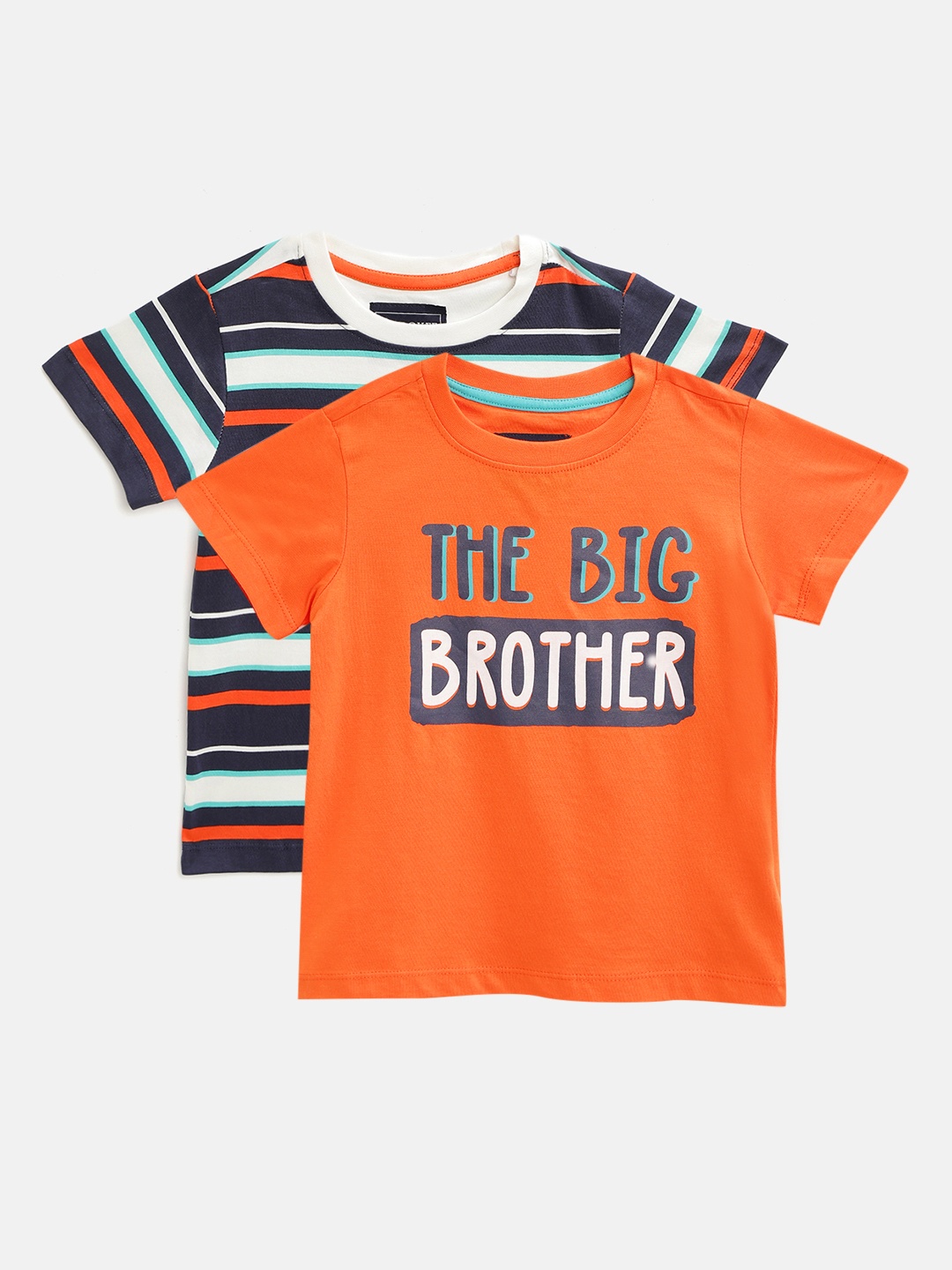 

Cherokee Boys Pack of 2 Assorted Round Neck Pure Cotton T-shirts