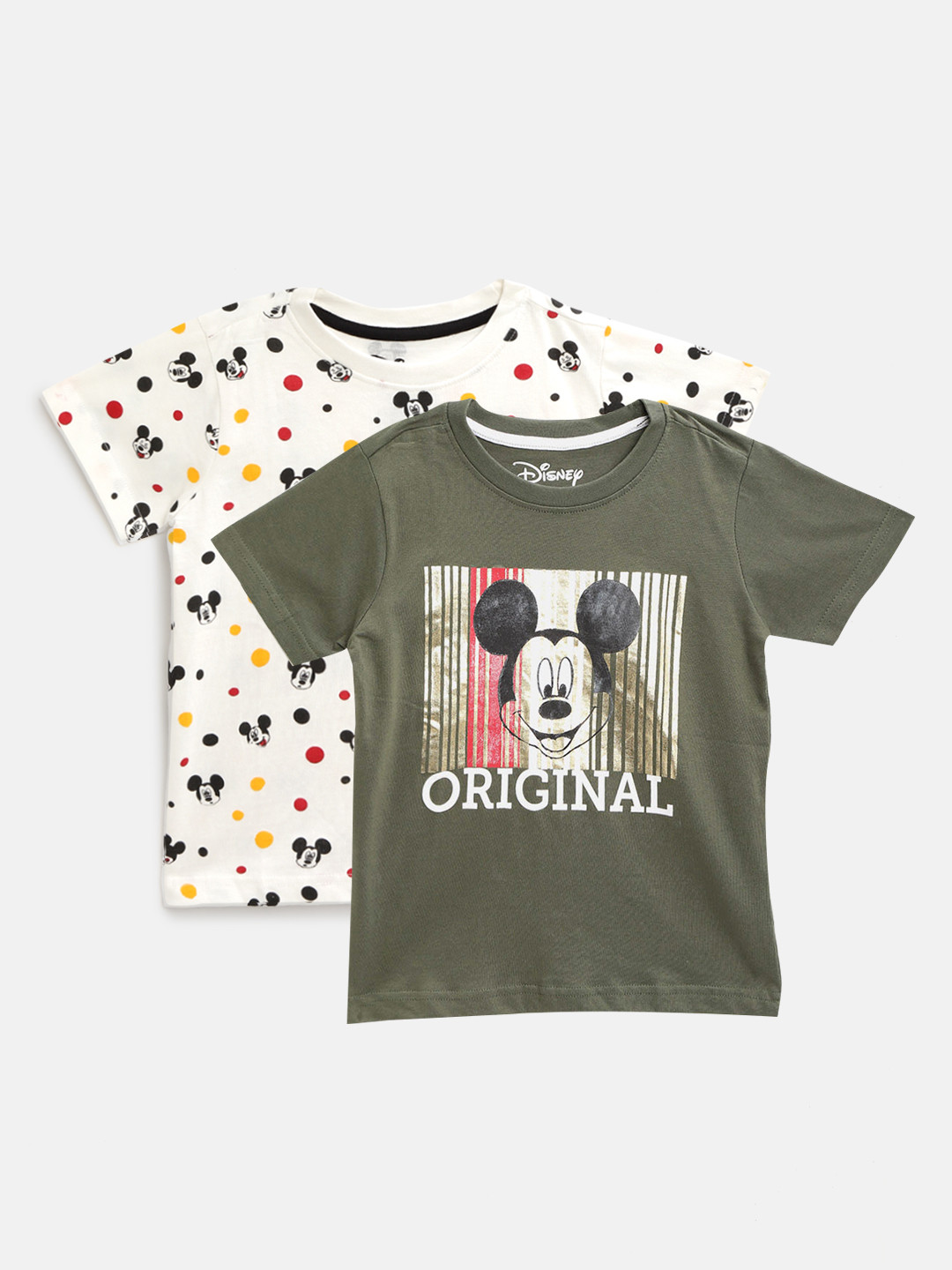 

Colt Boys Pack of 2 Assorted Cotton Printed Round Neck T-shirts