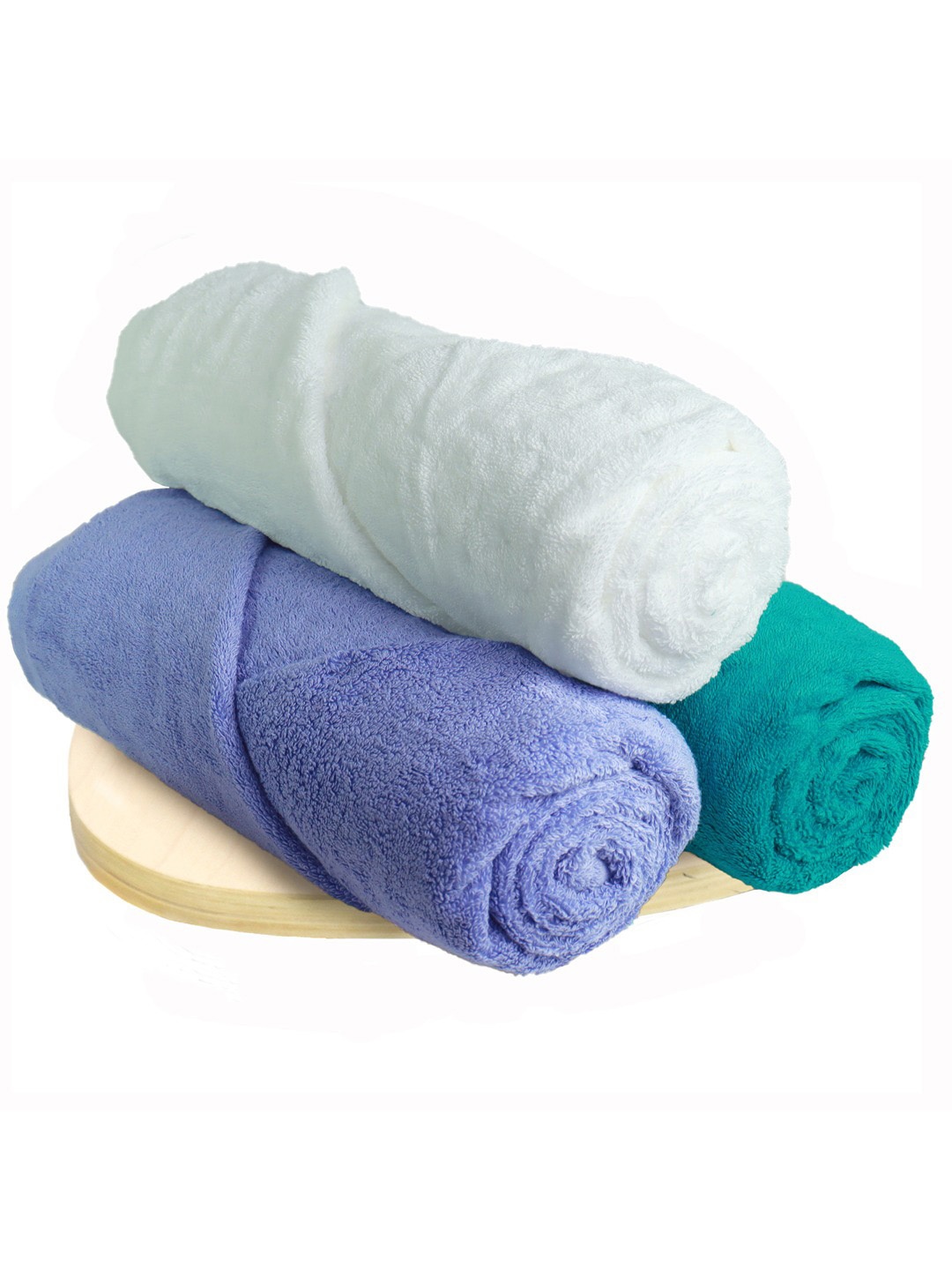 

Heelium Unisex Pack of 3 Super Soft & Quick Drying 600 GSM Bath Towel, Blue