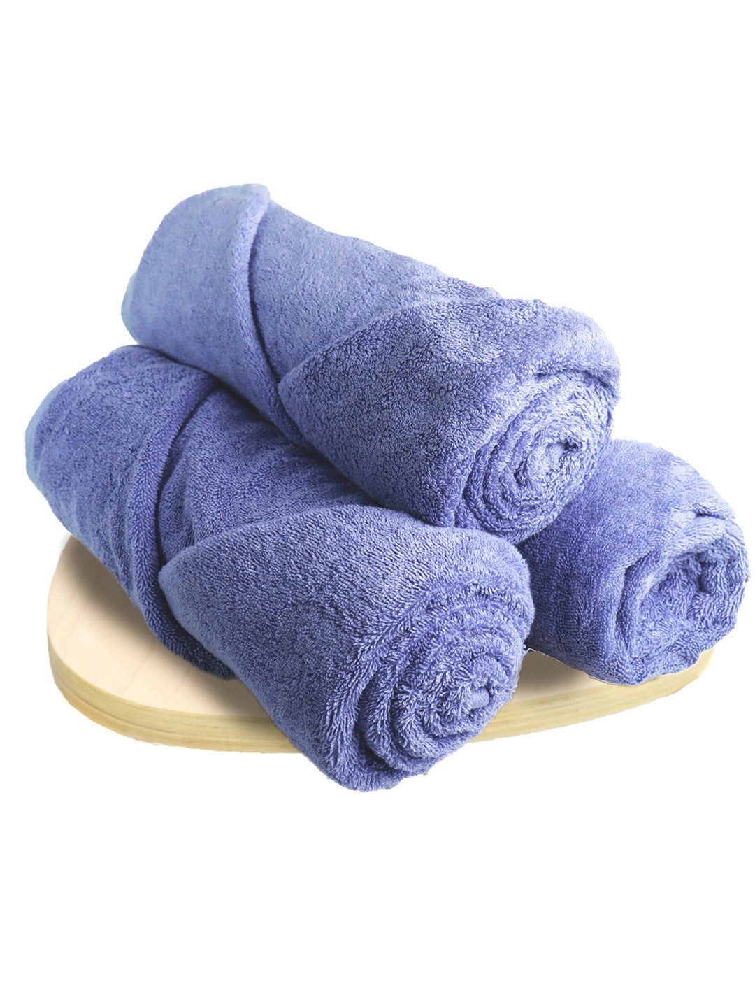 

Heelium Iris Unisex Pack of 3 Super Soft & Quick Drying 600 GSM Bath Towel, Blue