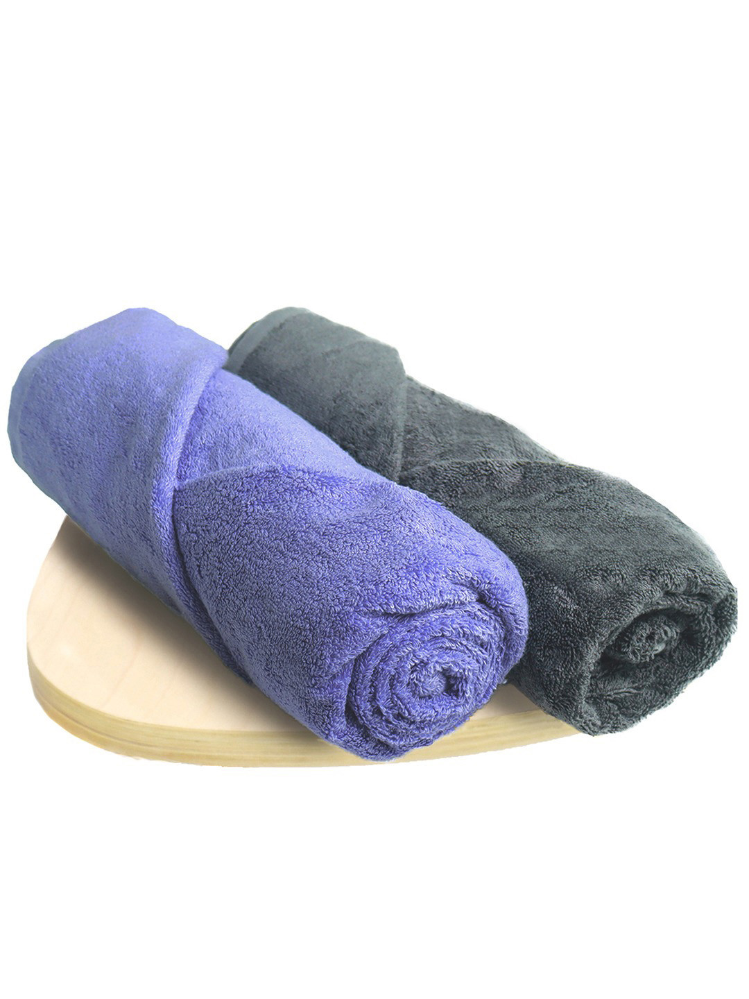 

Heelium Unisex Pack of 2 Bamboo Super Soft & Quick Drying 600 GSM Bath Towel, Blue