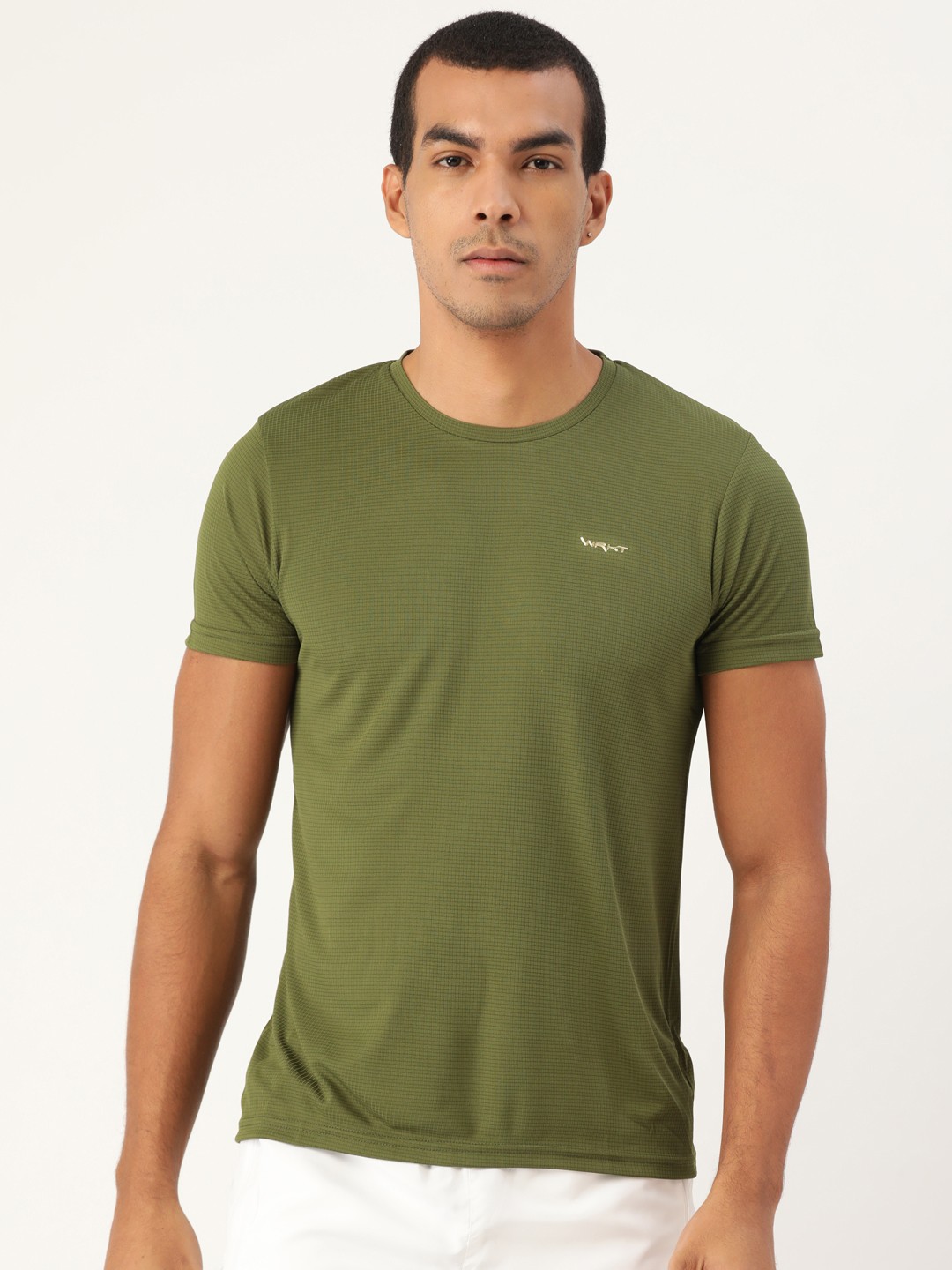 

Sweet Dreams Men Olive Solid Workout T-shirt
