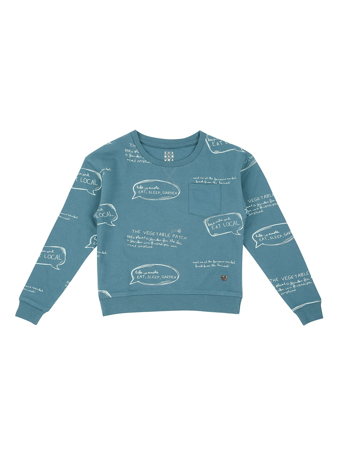 

Ed-a-Mamma Boys Blue Printed Sustainable Sweatshirt