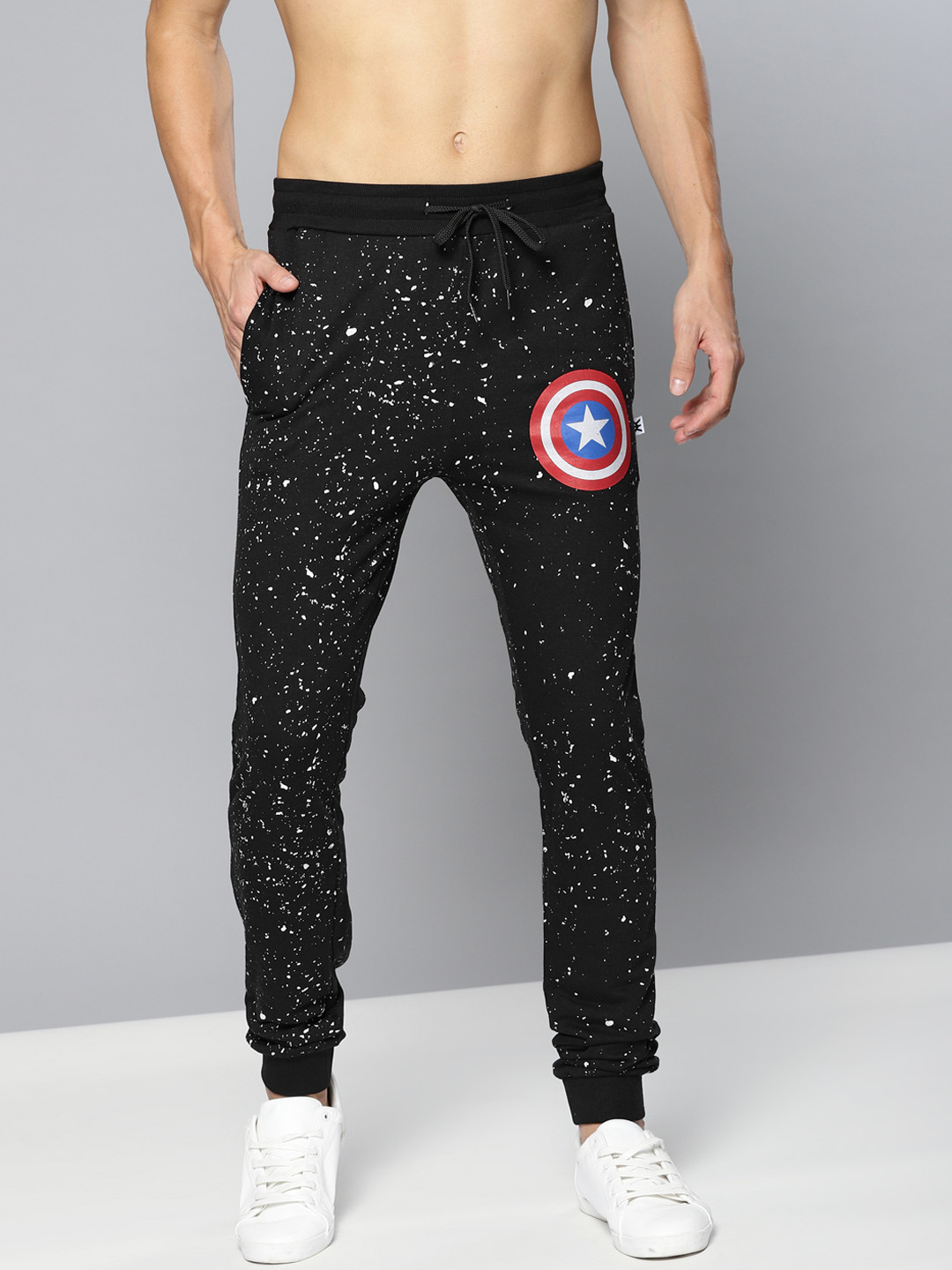 

Kook N Keech Marvel Black & White Printed Joggers