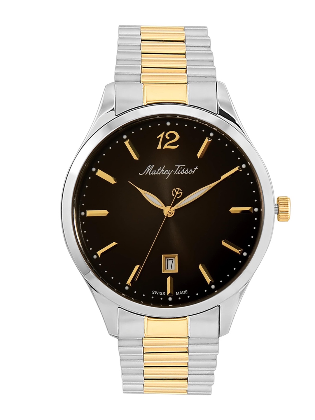 

Mathey-Tissot Men Swiss Made Quartz Analog Watch H411MBN, Black