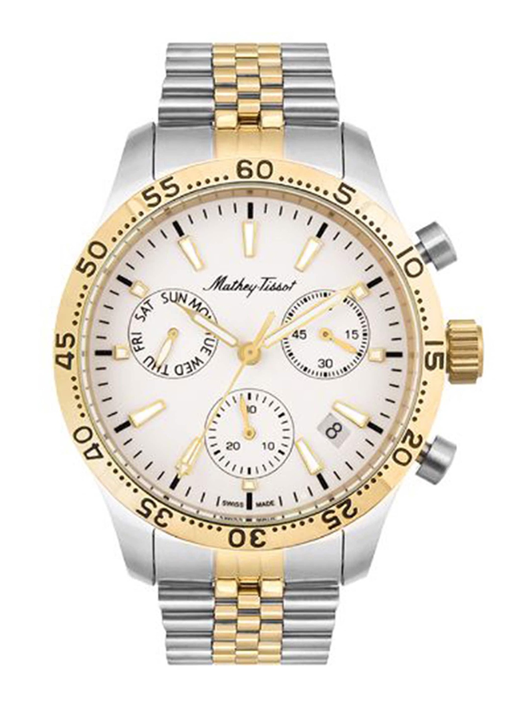

Mathey-Tissot Men Swiss-Made White Analogue Watch H1822CHBI
