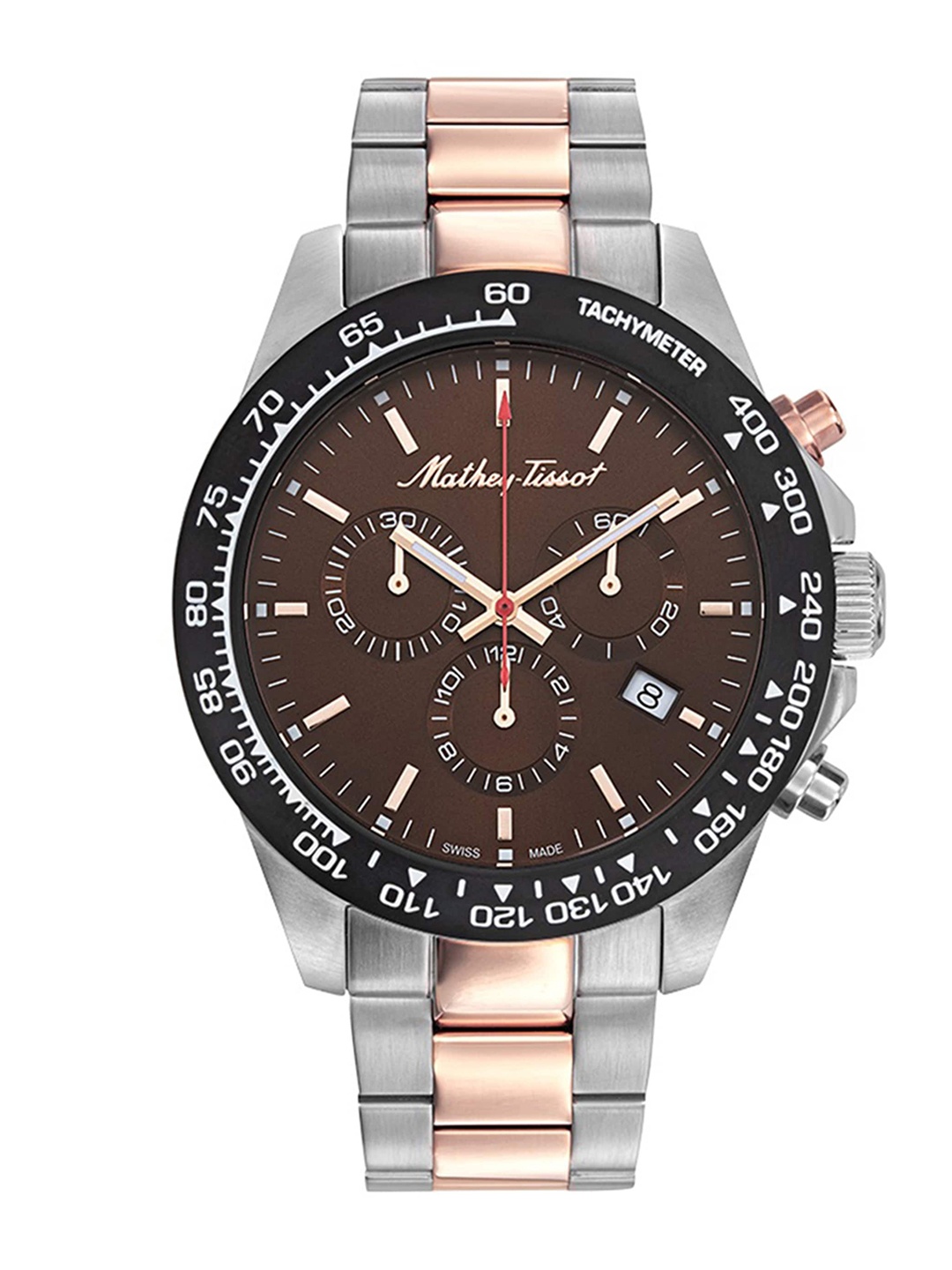 

Mathey-Tissot Men Coffee Brown Swiss Analogue Watch H901CHRM