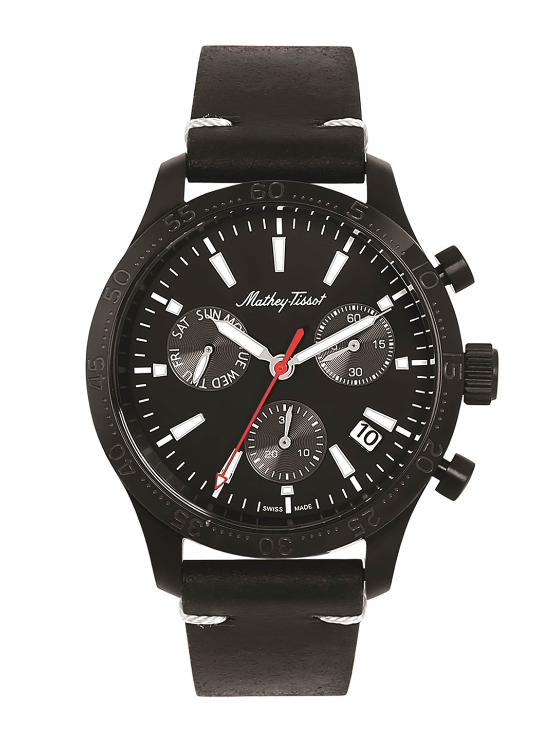 

Mathey-Tissot Men Swiss Made Chronograph Analog Watch H1822CHLN, Black