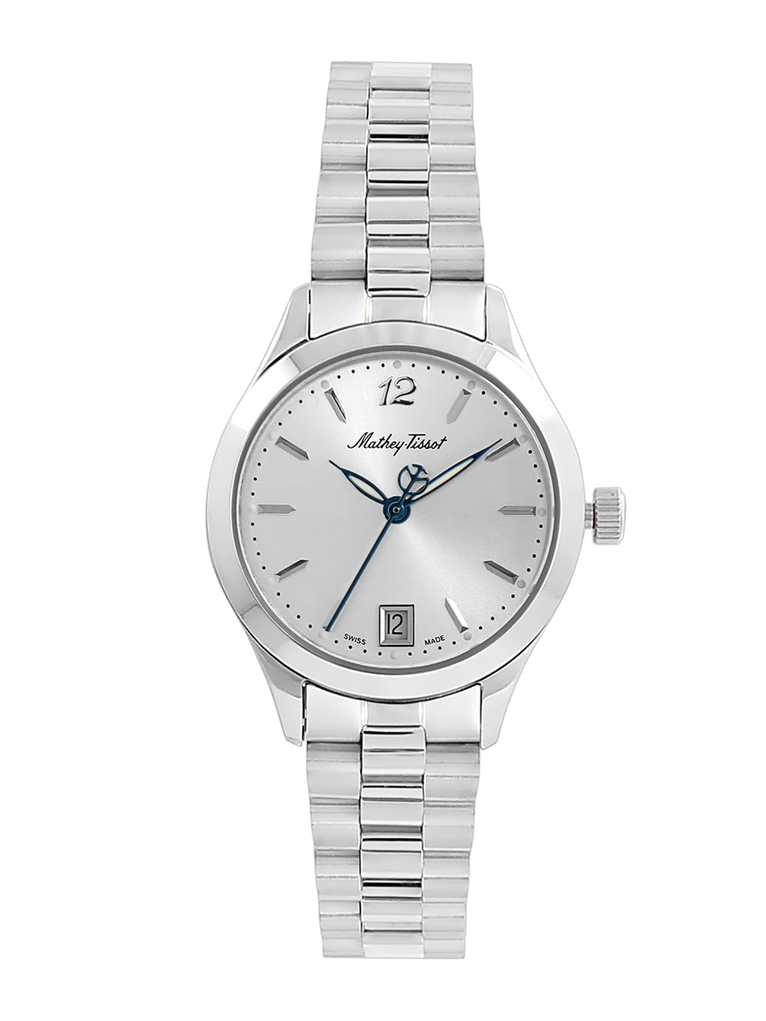 

Mathey-Tissot Women Silver-Toned Swiss-Made Urban Metal Analogue Watch D411MAS