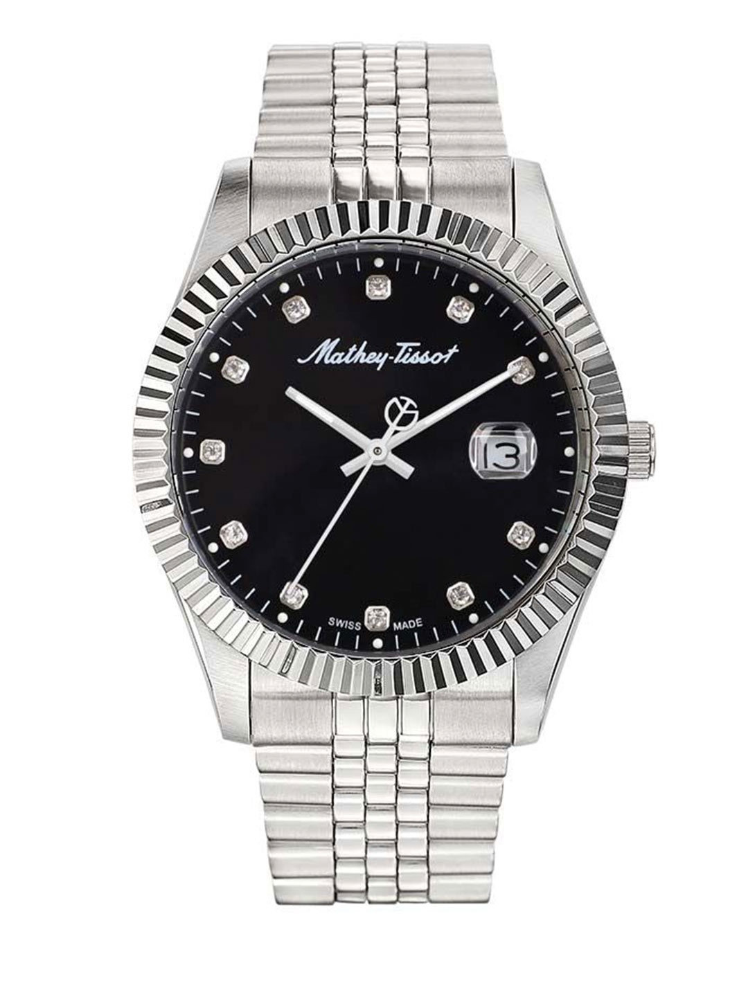 

Mathey Tissot Swiss Made Black Dial Watch for Men - H710AN