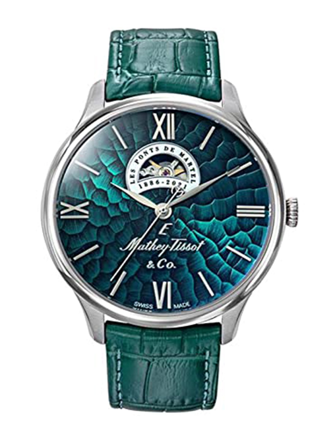 

Mathey-Tissot Swiss Made Automatic Analog Green Dial Men's Watch - MC1886AV
