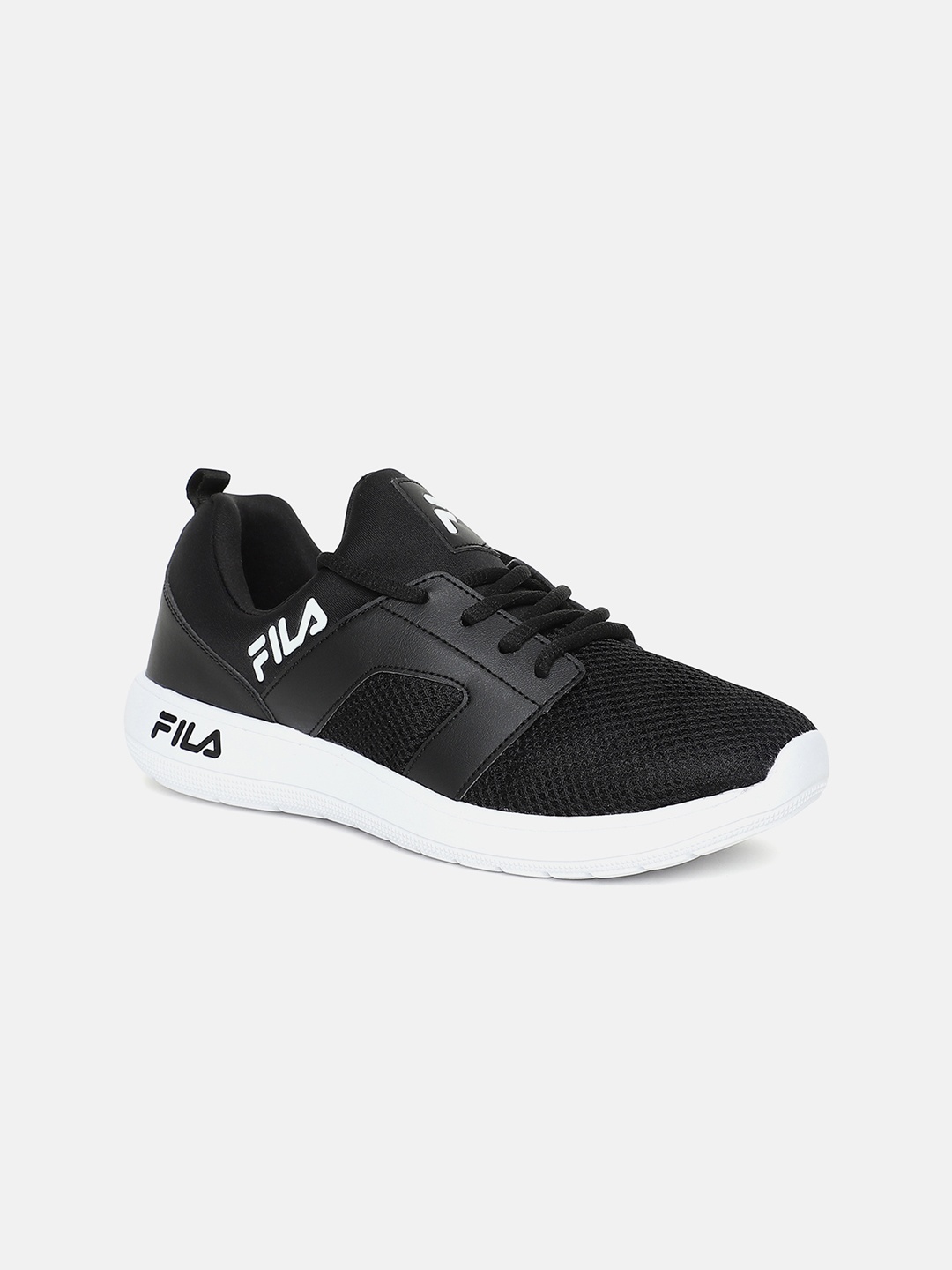 

FILA Men Black PU Running Shoes