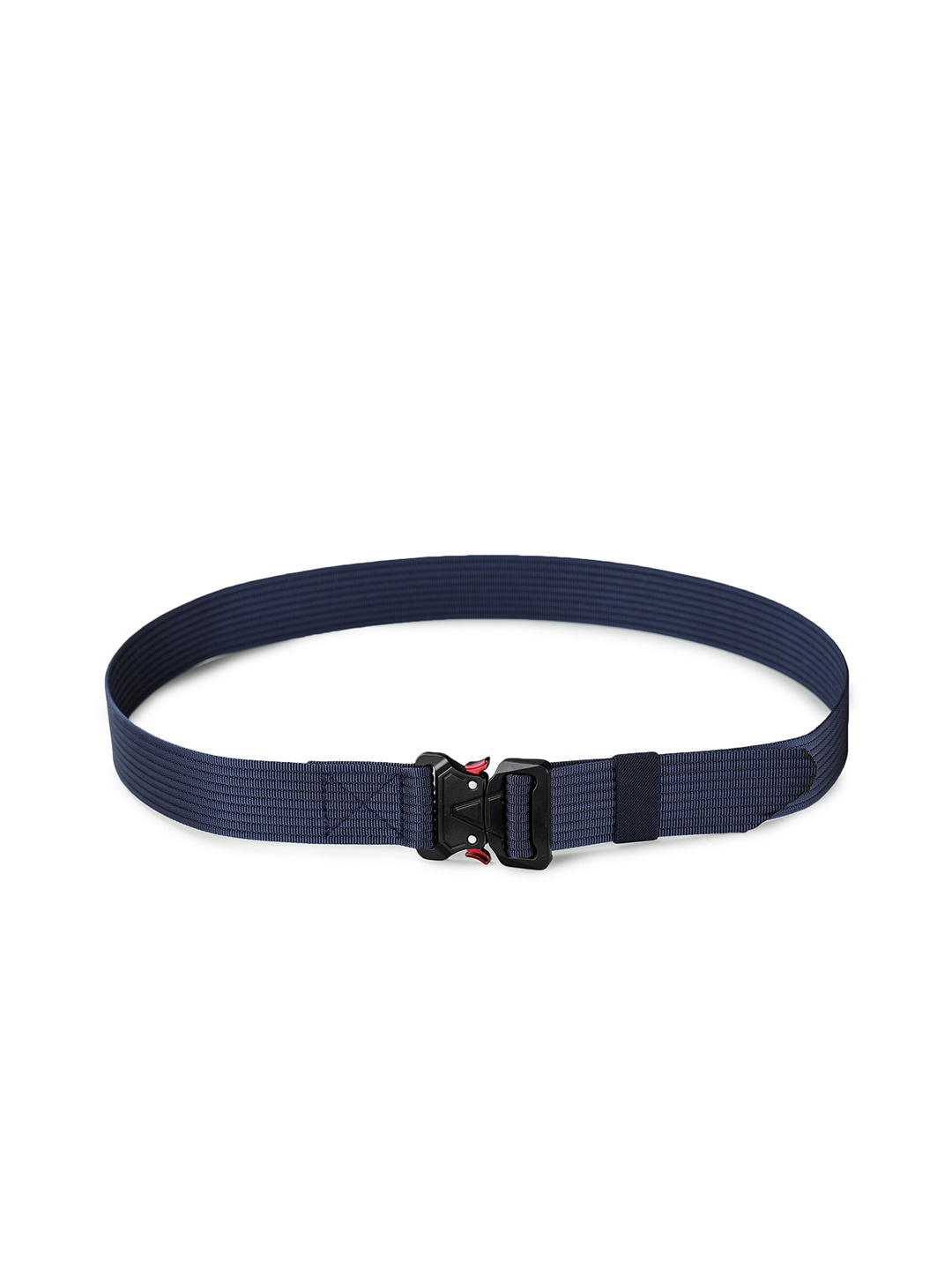 

Kastner Men Navy Blue & Black Textured Belt