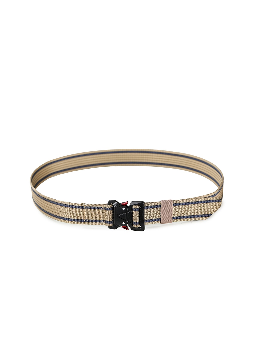 

Kastner Men Beige & Blue Striped Belt