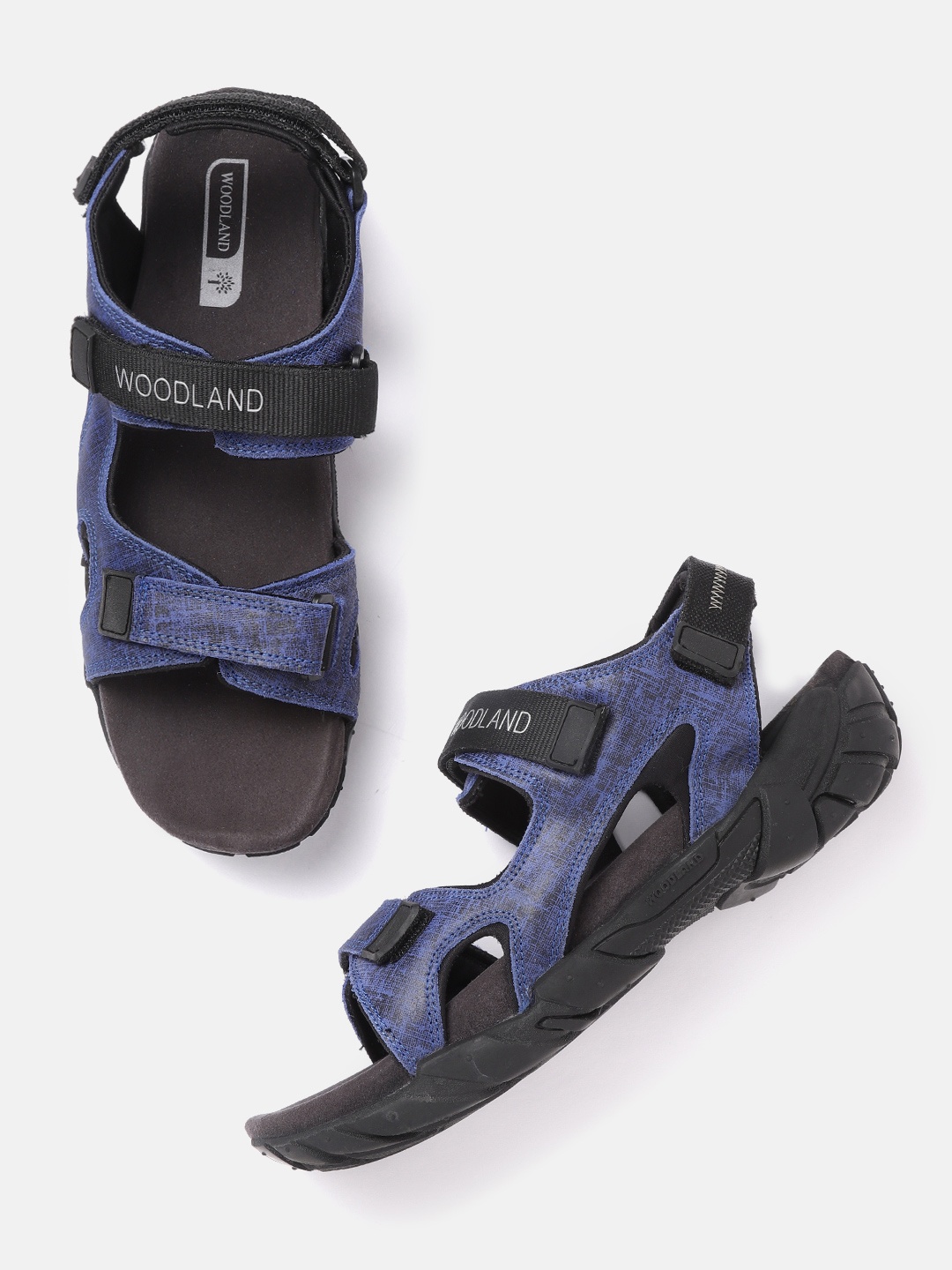 

Woodland Men Blue & Black Sports Sandals