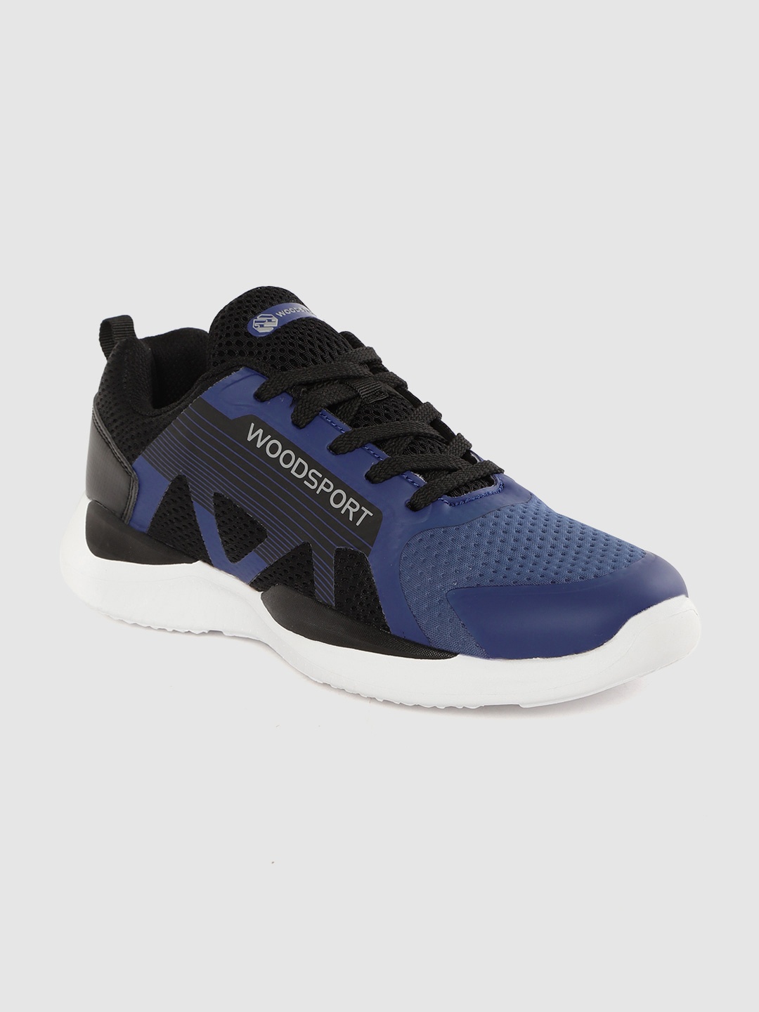 

Woodland Men Blue & Black Colourblocked Sneakers