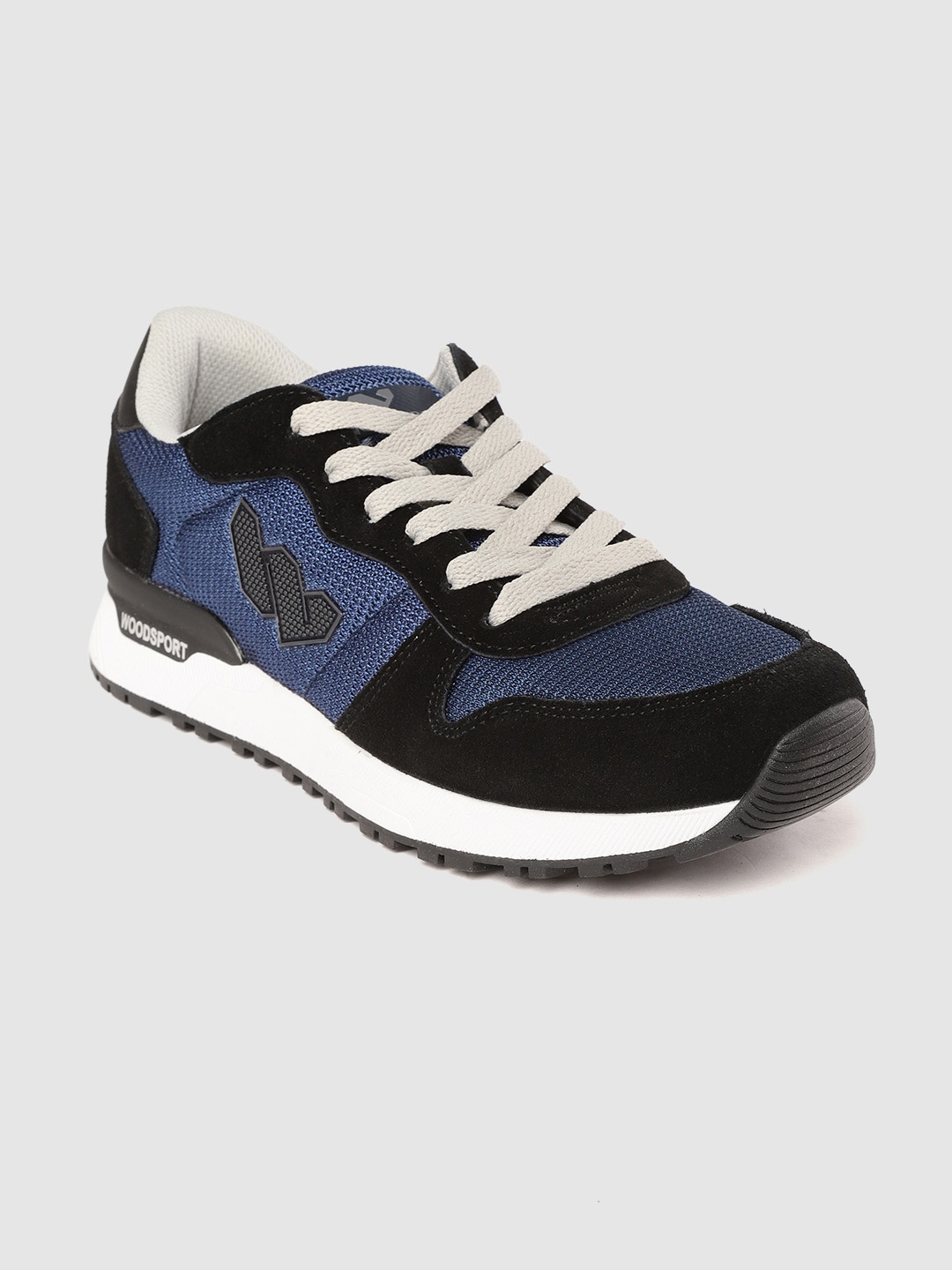 

Woodland Men Navy Blue & Black Colourblocked Sneakers