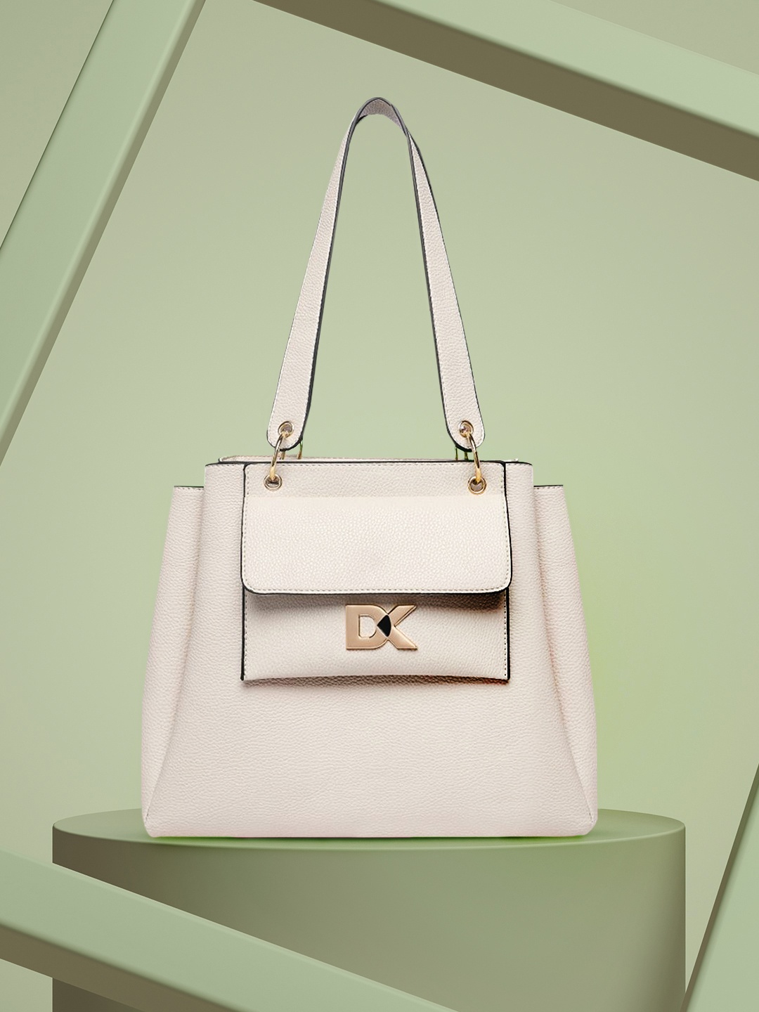 

Diana Korr Beige Solid Handheld Bag