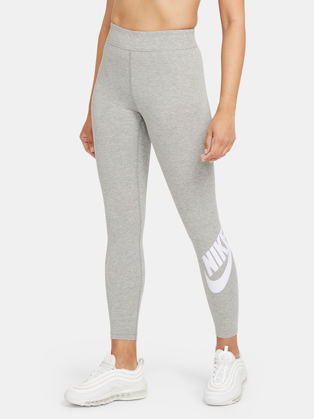 

Nike Women Grey Printed Essential High-Rise Tights