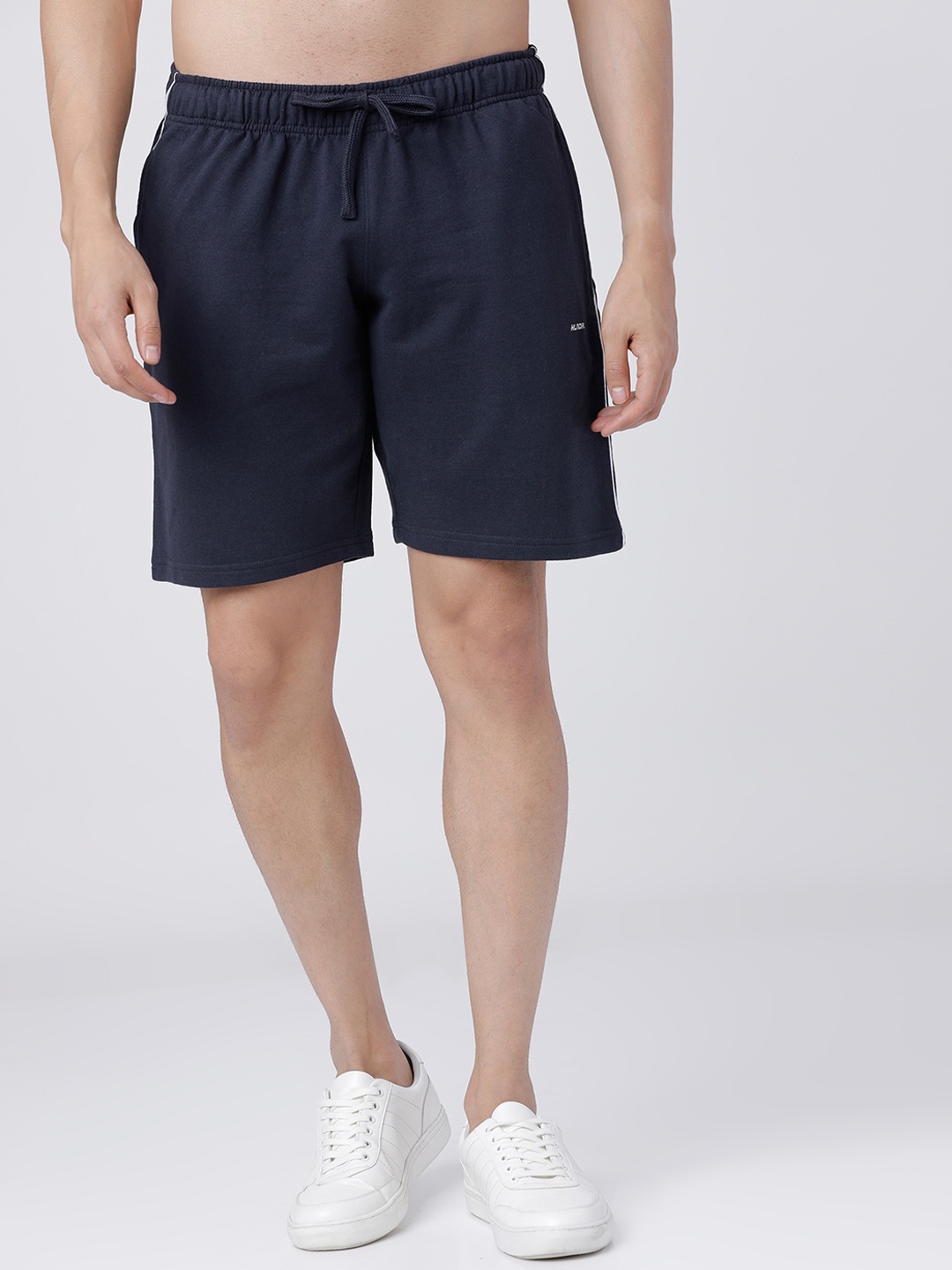 

HIGHLANDER Men Navy Blue Solid Slim Fit Regular Shorts