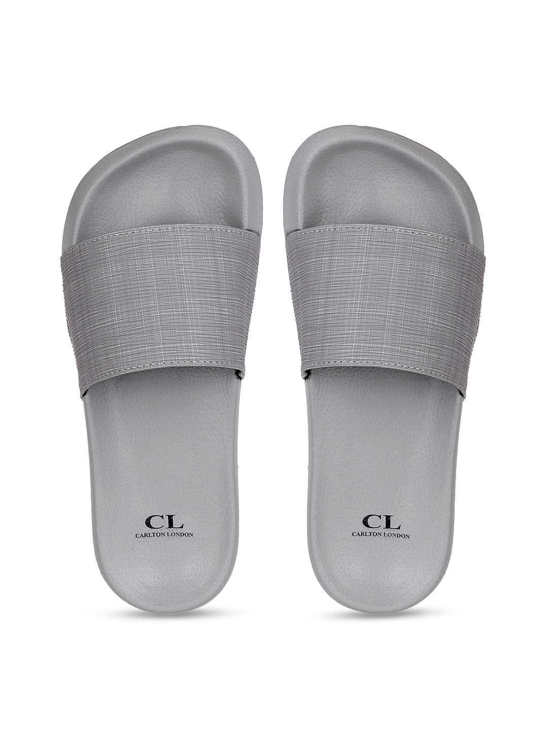 

Carlton London Men Grey Printed Sliders