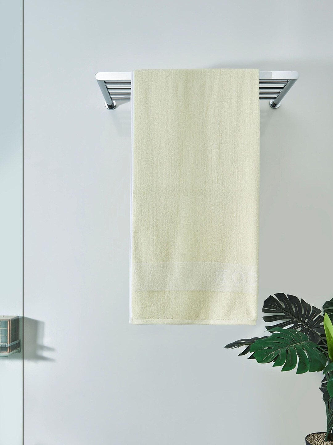 DDecor Yellow Solid 600 GSM Bath Towel
